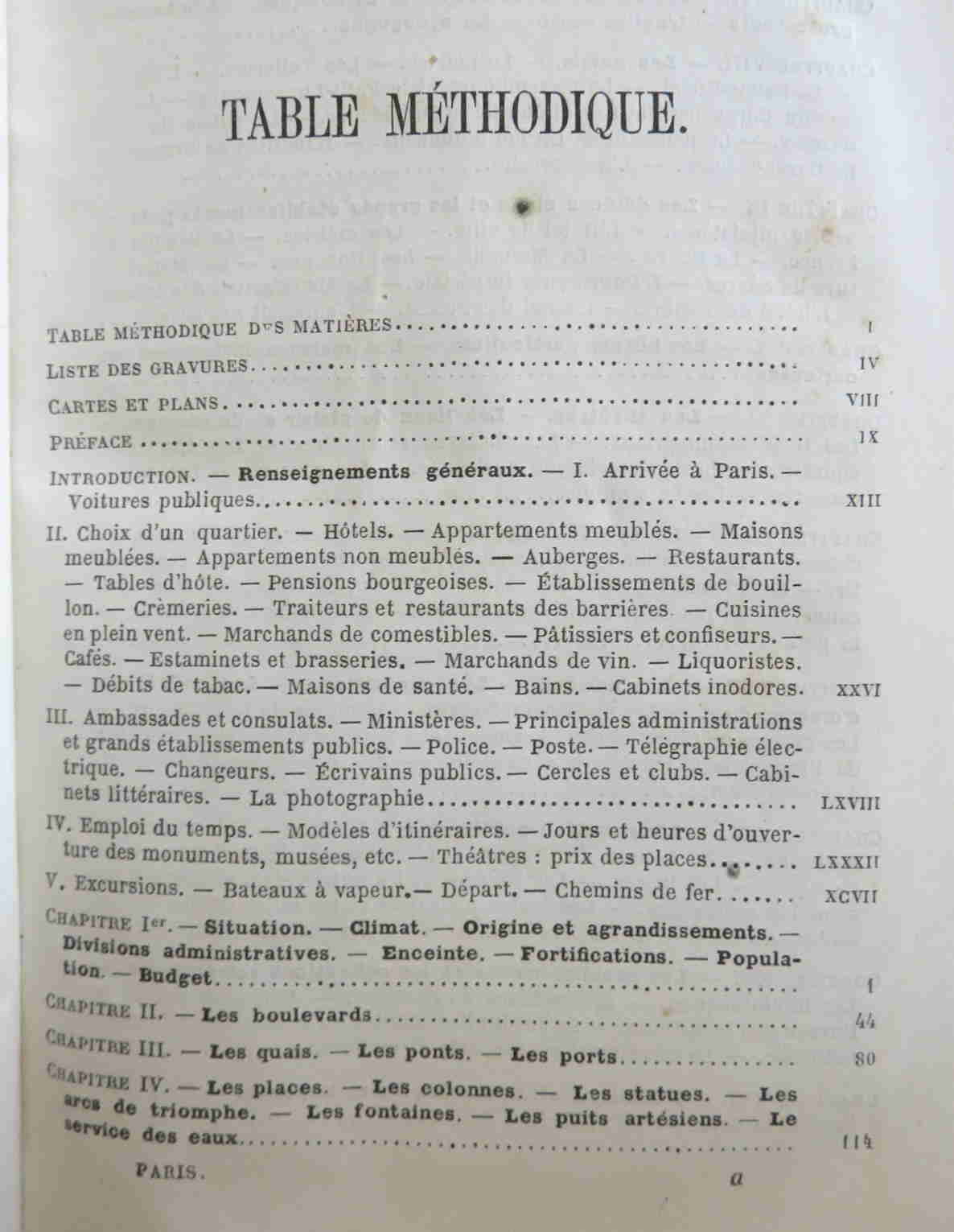 Paris Illustrated Rare Guide Book 1863 Joanne with Large City Plan Map