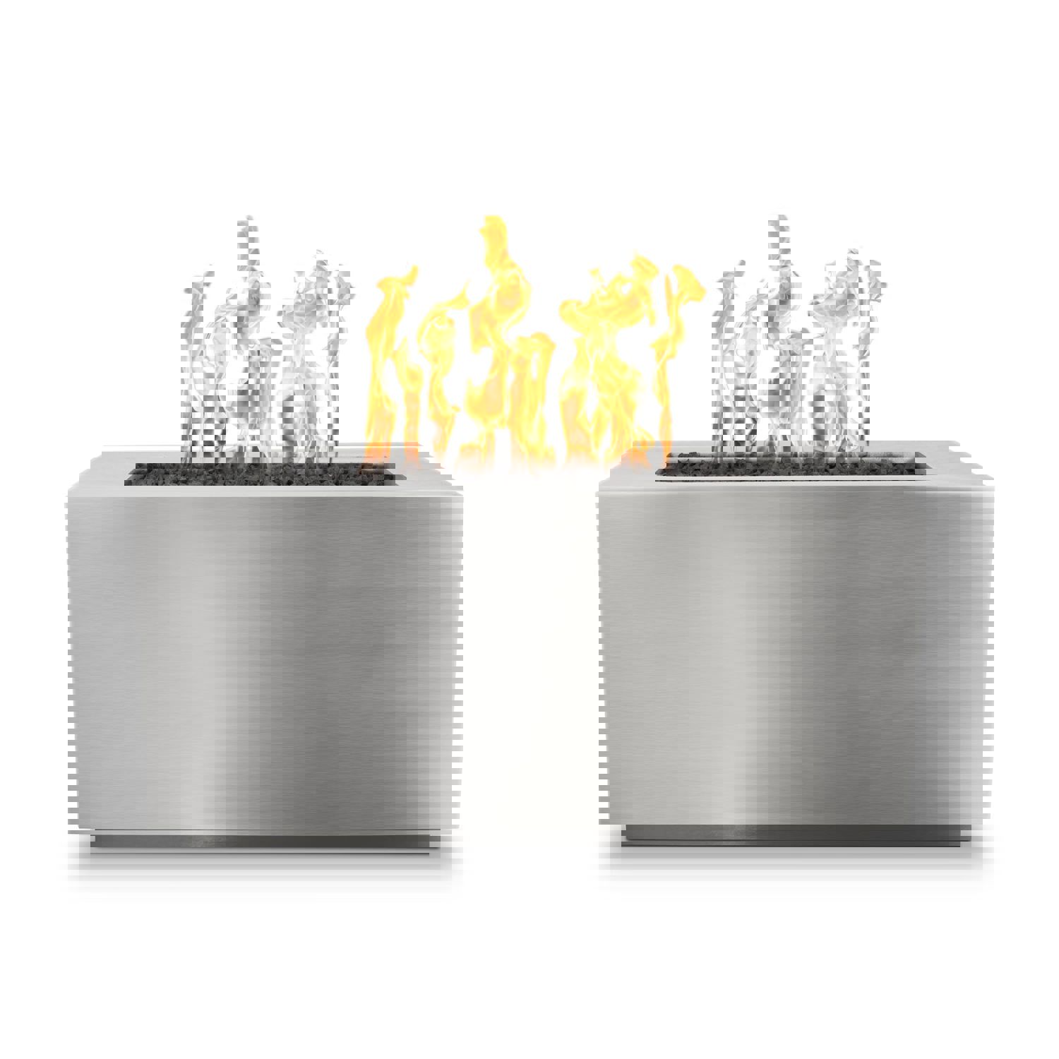 The Outdoor Plus Pismo Rectangle Metal Fire Pit with Free Cover