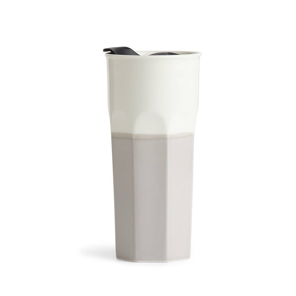 Coffee Studio Travel Mug - 12 oz. Porcelain with Double-Wall Ceramic