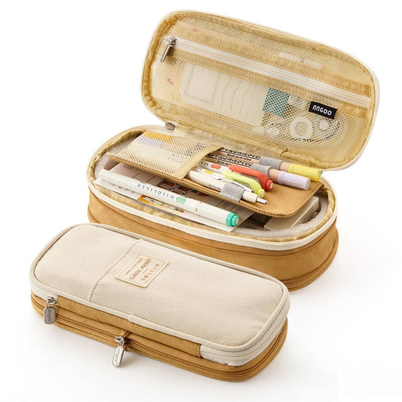 Lkblock Large Capacity Pencil Case for School, Office, and Kids