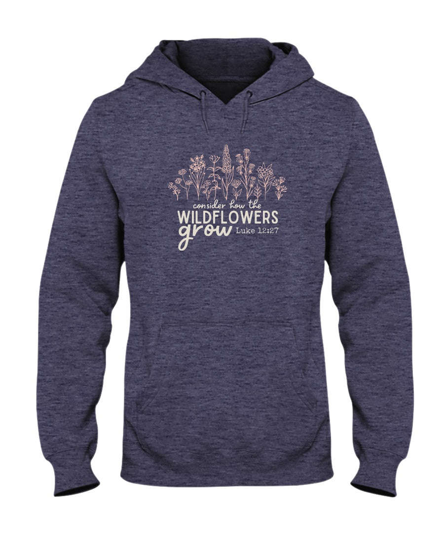 Consider the Wildflowers Christian Hoodie