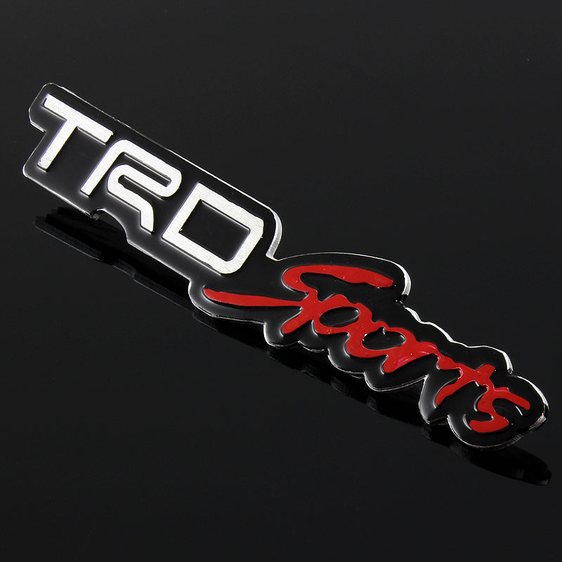 Toyota TRD Sports 3D Aluminum Emblem Decal (12CM)