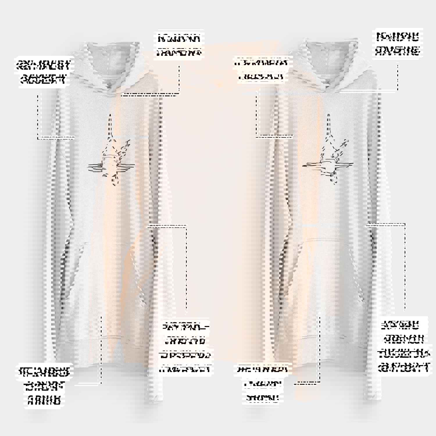 Silvertip Shark Front - Bodega Midweight Hoodie