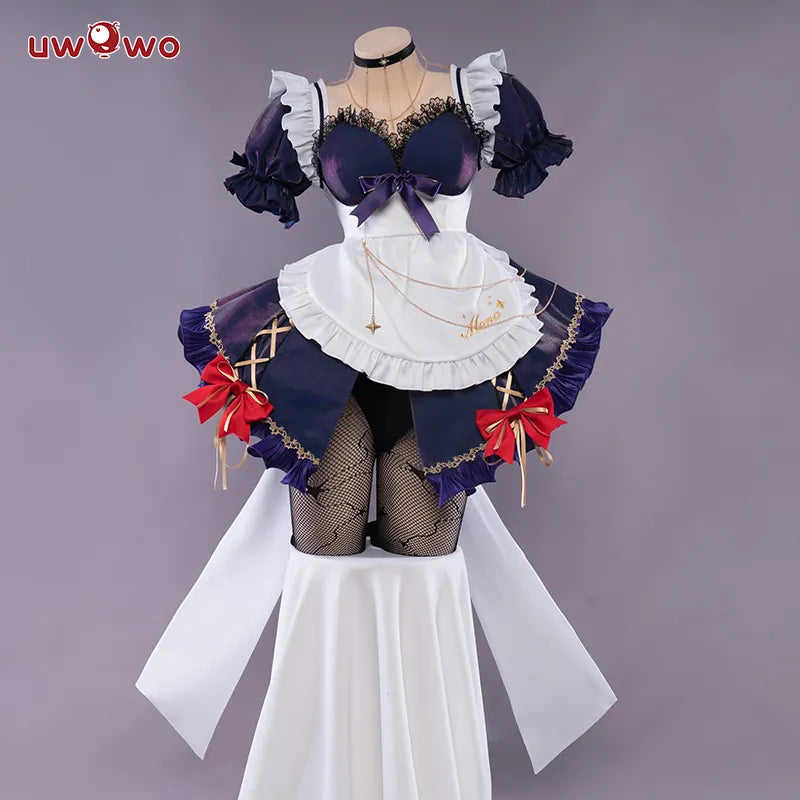 UWOWO Mona Cosplay Maid Costume - Genshin Impact Fanart Exclusive for Girls and Kids