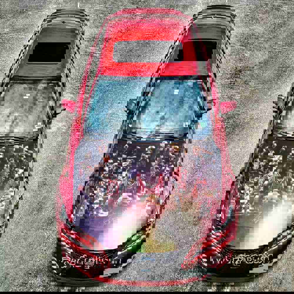 Air Jordan Itasha Car Vinyl Hood Wrap Decal Sticker