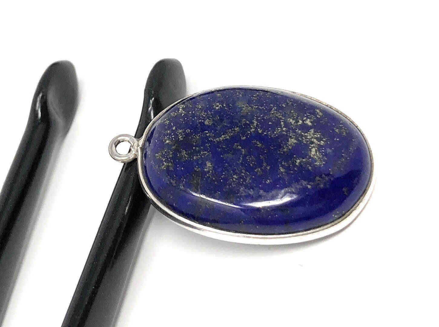 Sterling Silver Lapis Lazuli Charm for DIY Jewelry Making
