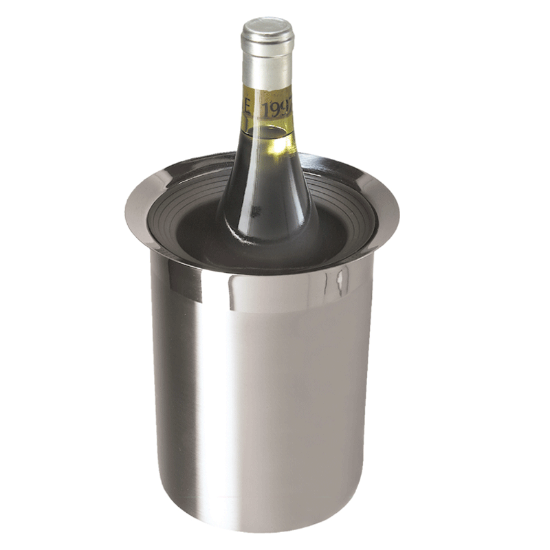 Oggi Stainless Steel Wine Cooler with Freezer Insert