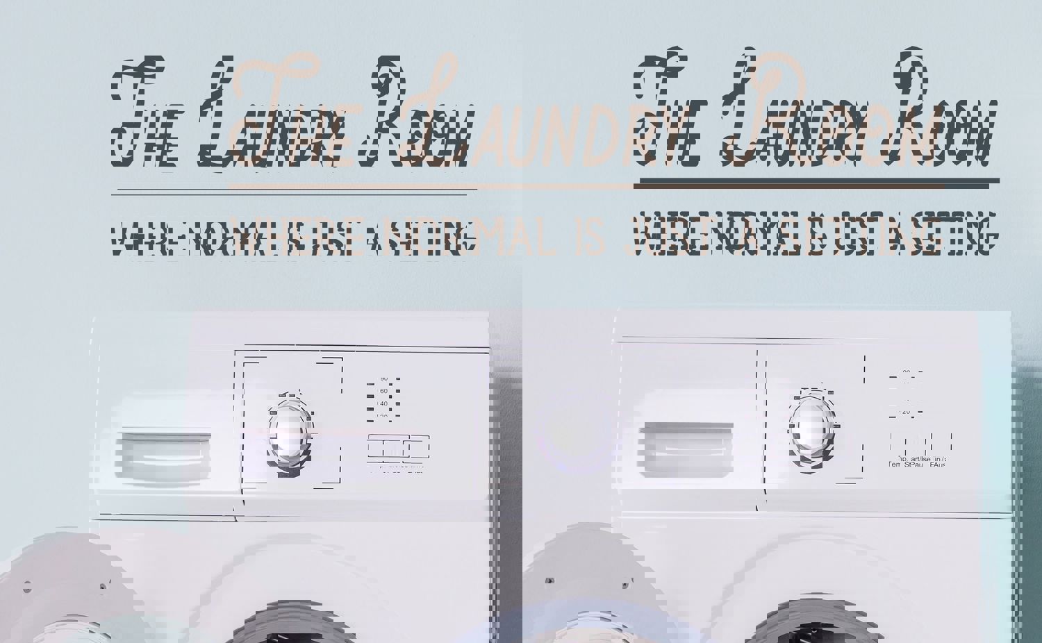 The Laundry Room Where Normal Is Just A Setting - Vinyl Wall Decal