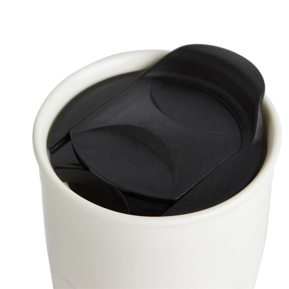 Coffee Studio Travel Mug - 12 oz. Porcelain with Double-Wall Ceramic