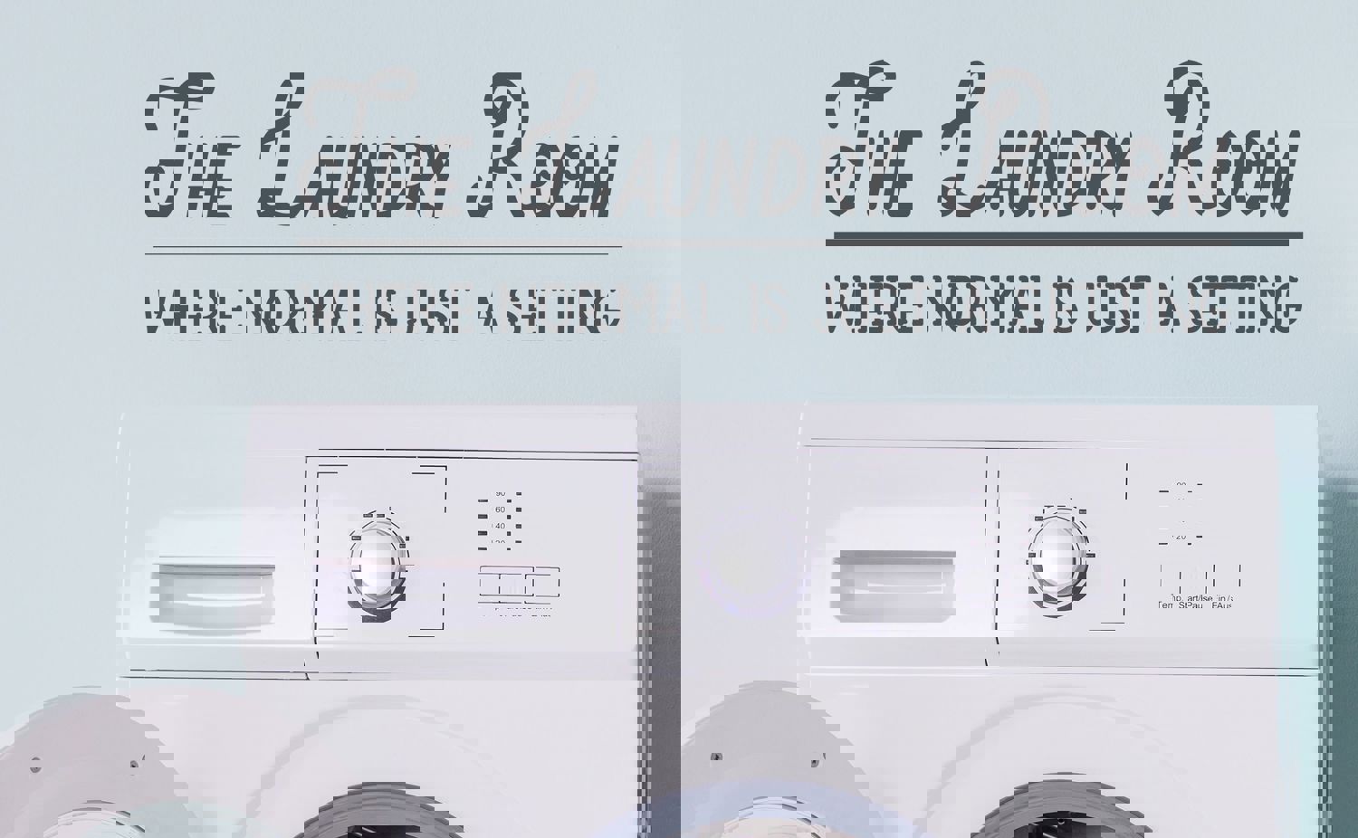 The Laundry Room Where Normal Is Just A Setting - Vinyl Wall Decal