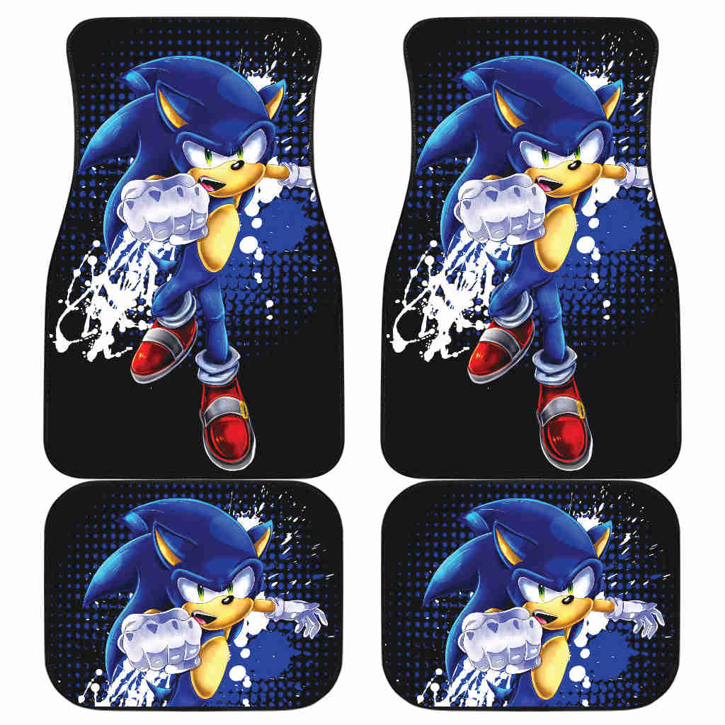 Sonic The Hedgehog Custom Car Floor Mats for Fans - Premium Cartoon Car Accessories