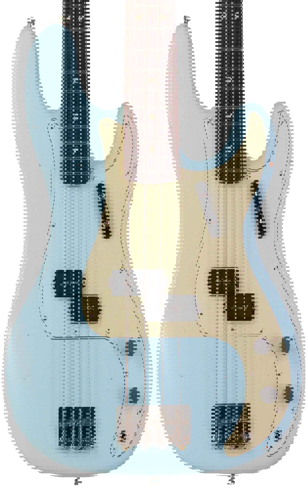 Nash PB-63 Bass Guitar, Sonic Blue, Light Aging
