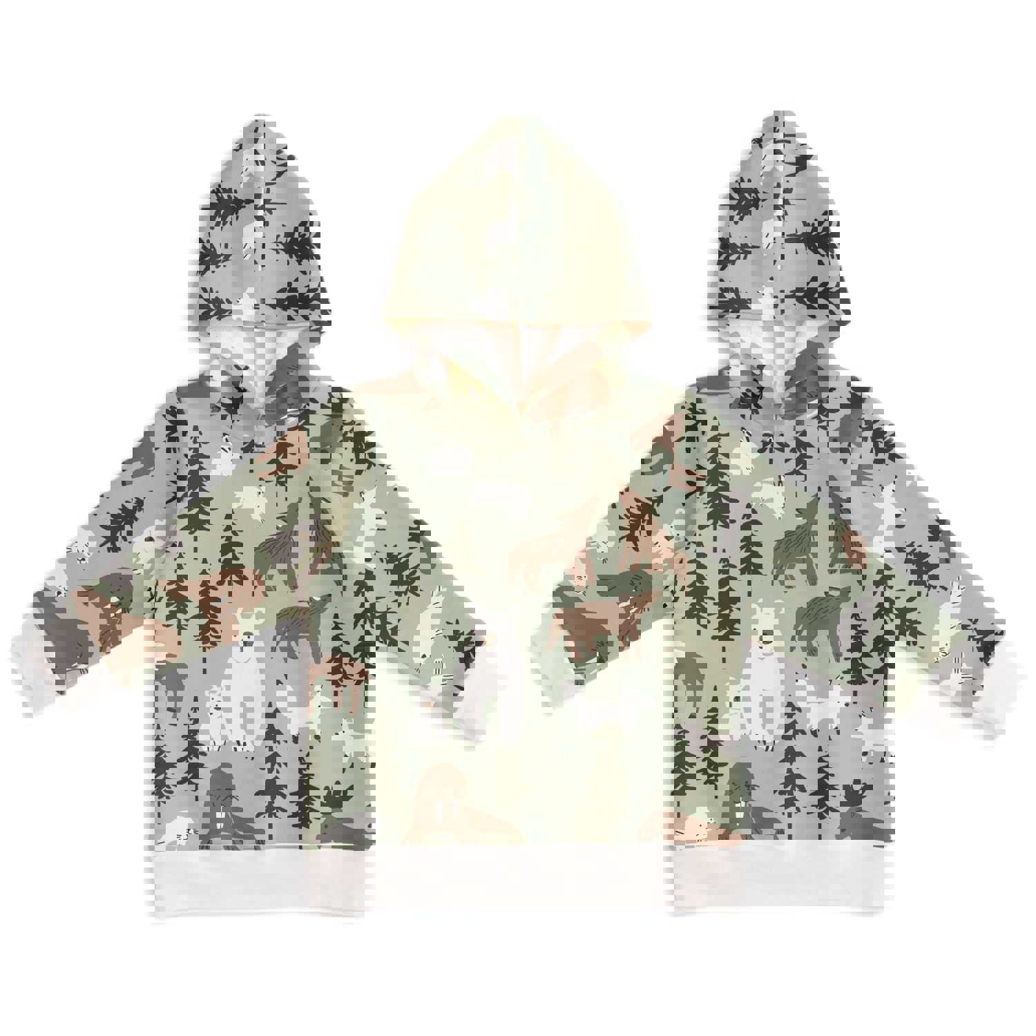 Northern Animals Pale Green Hoodie