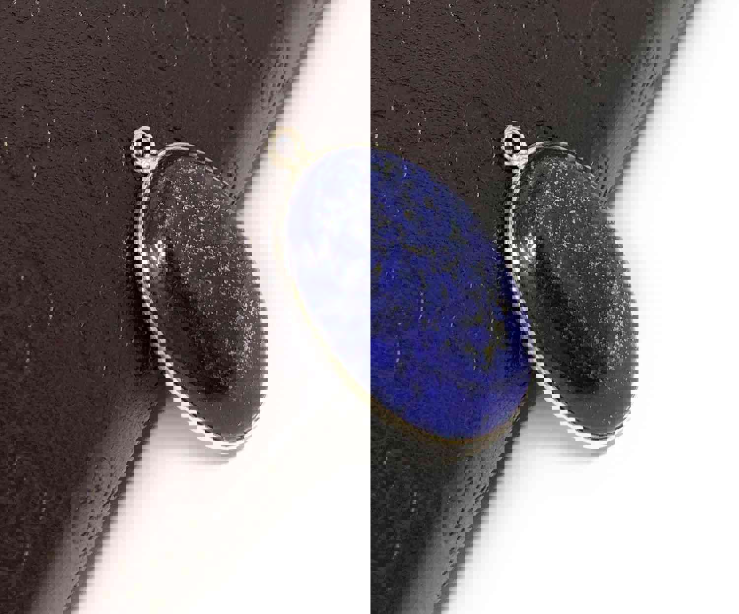 Sterling Silver Lapis Lazuli Charm for DIY Jewelry Making