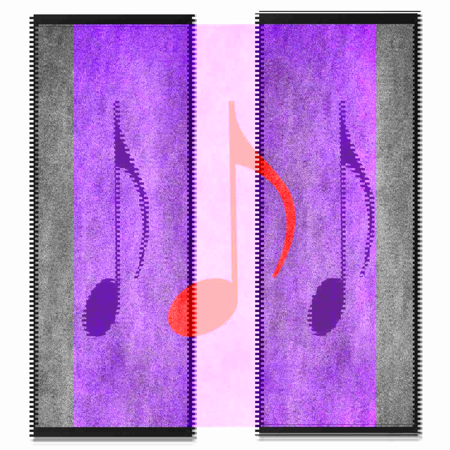 Quaver Music Purple Canvas Print Pictures Frames for Office and Home Décor Wall Art Gifts