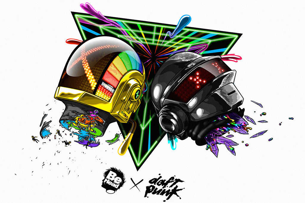 Daft Punk Electronic Music DJs Poster