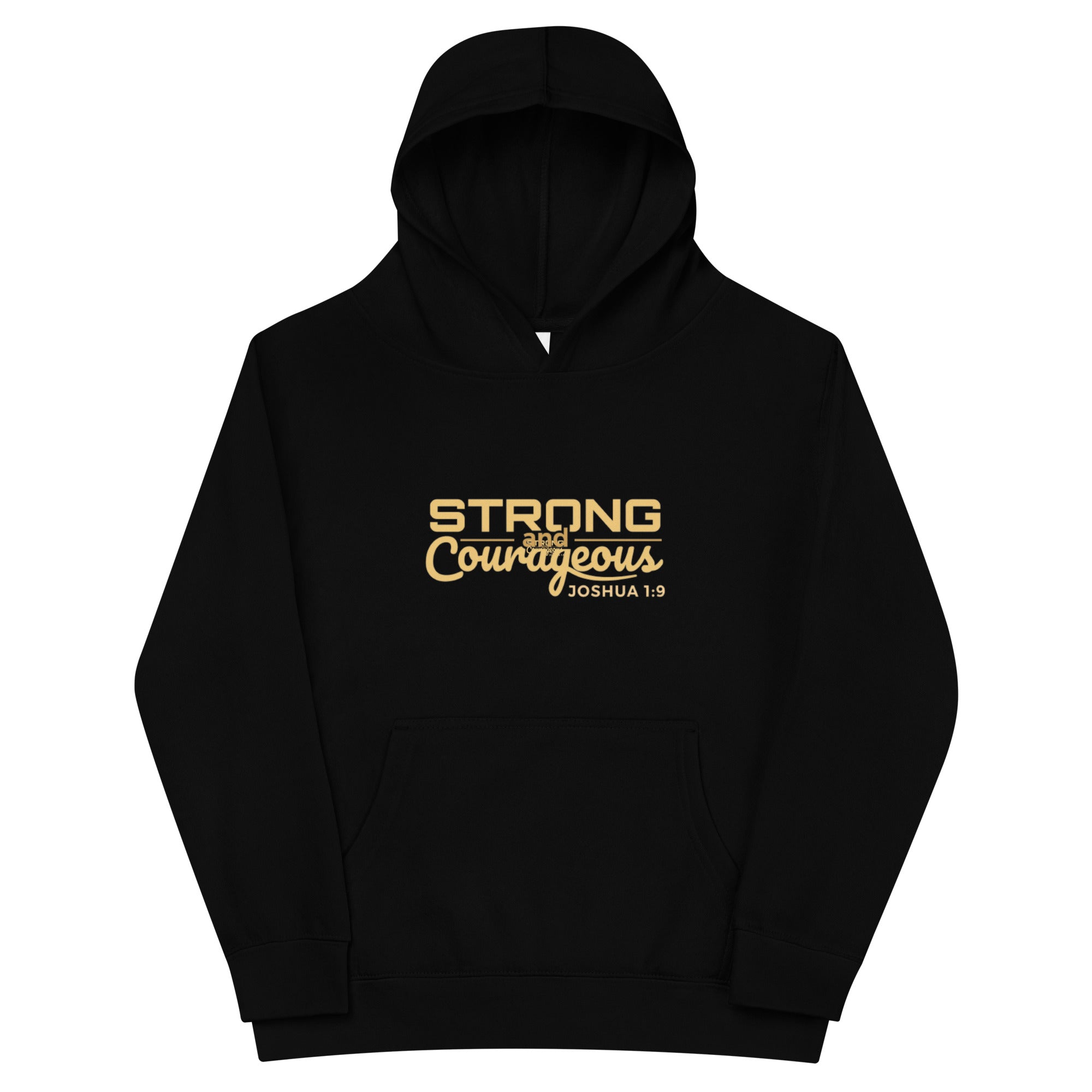 F&H Christian Strong and Courageous Girls Fleece Hoodie