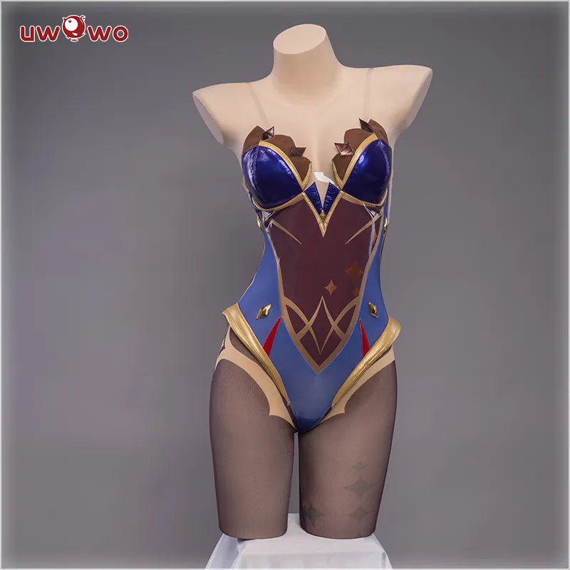 UWOWO Game Genshin Impact Mona Megistus Astral Reflection Cosplay Costume