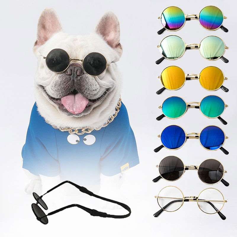 YUUMI PET Dog Sunglasses - Metal Frame, UV Protection for Pets