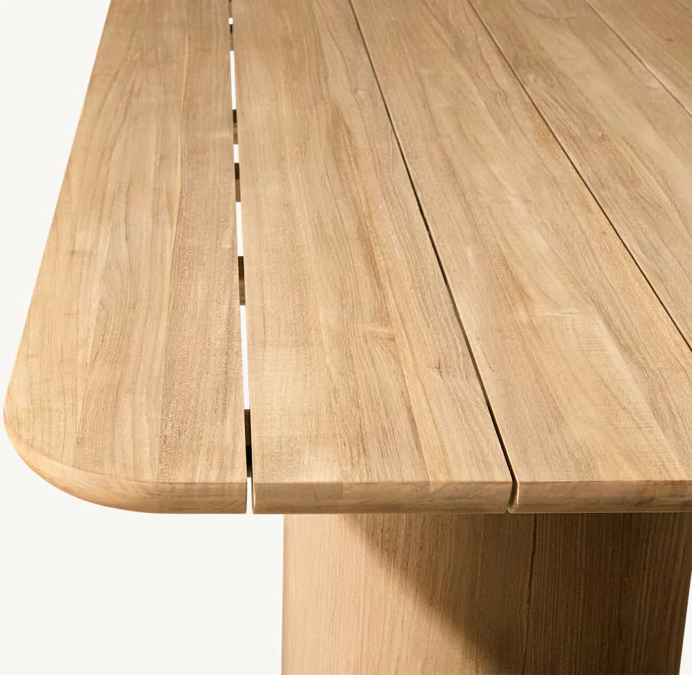 RH Oslo Teak Rectangular Dining Table