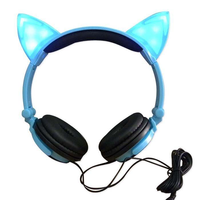 LED Cat Ear Headphones - Fun and Stylish Audio Experience