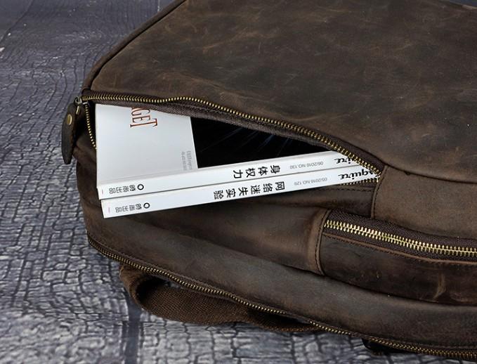 Cool Vintage Leather Men's Backpack - Durable Travel & School Satchel
