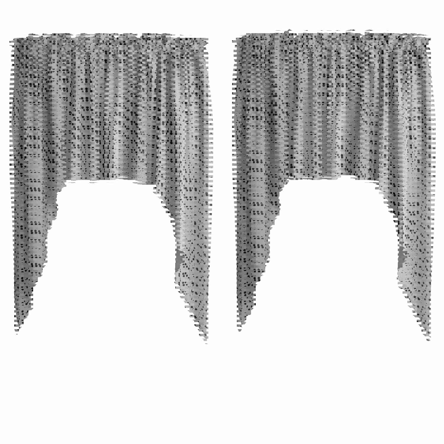 Swag Valance Cotton Mini Dots Print 58 Wide / 36 Tall