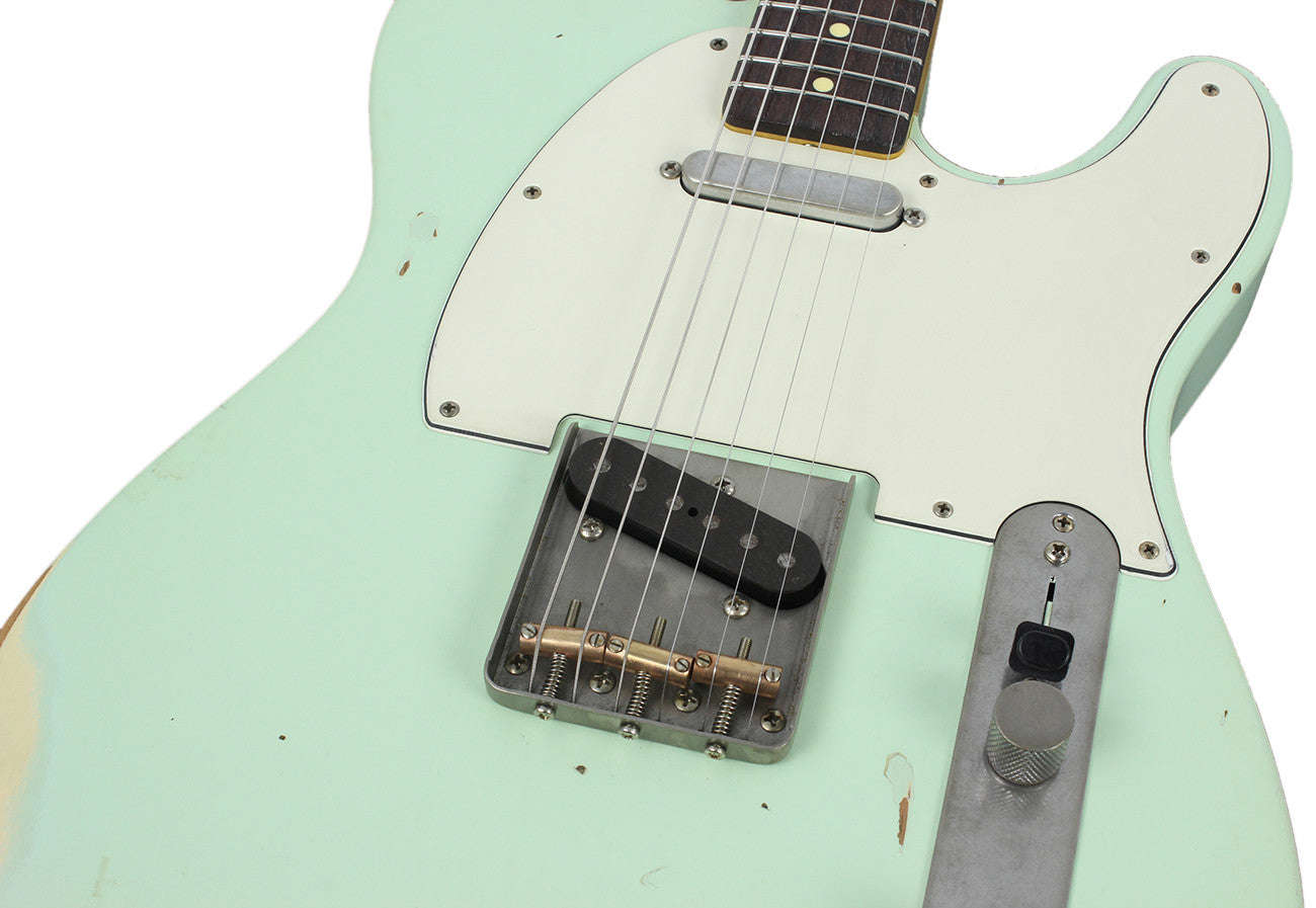 Nash T-63 Guitar, Surf Green, Medium Aging - Vintage Tele Model with Modern Features