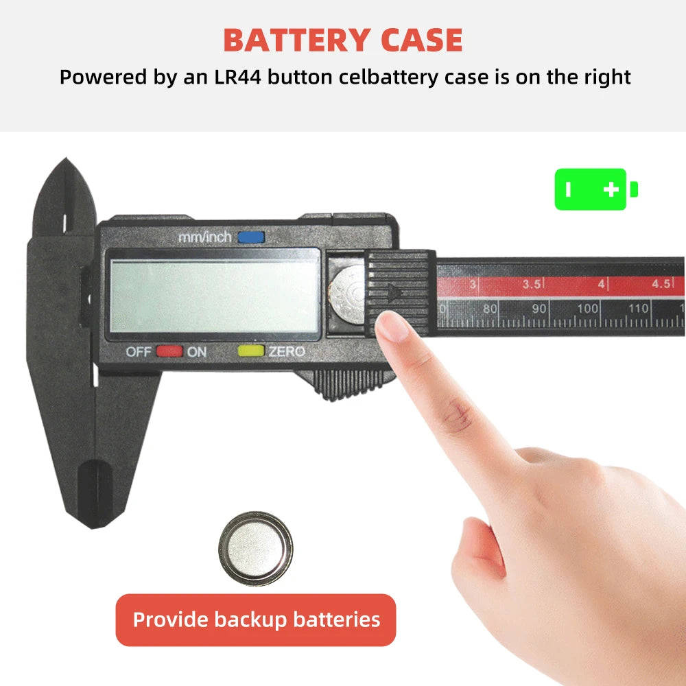 0-150mm 0.1mm Digital Caliper Electronic Vernier Caliper 6 inch Depth Measuring Tools