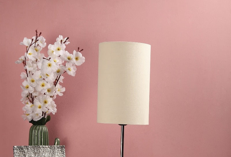 BTR CRAFTS Cream Cylinder Lamp Shade, Cotton Fabric, 6 Inches