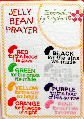 CHILDREN'S FAITH-BASED Mug Mat/Mug Rug - Jelly Bean Prayer Digital File (Instant Download)