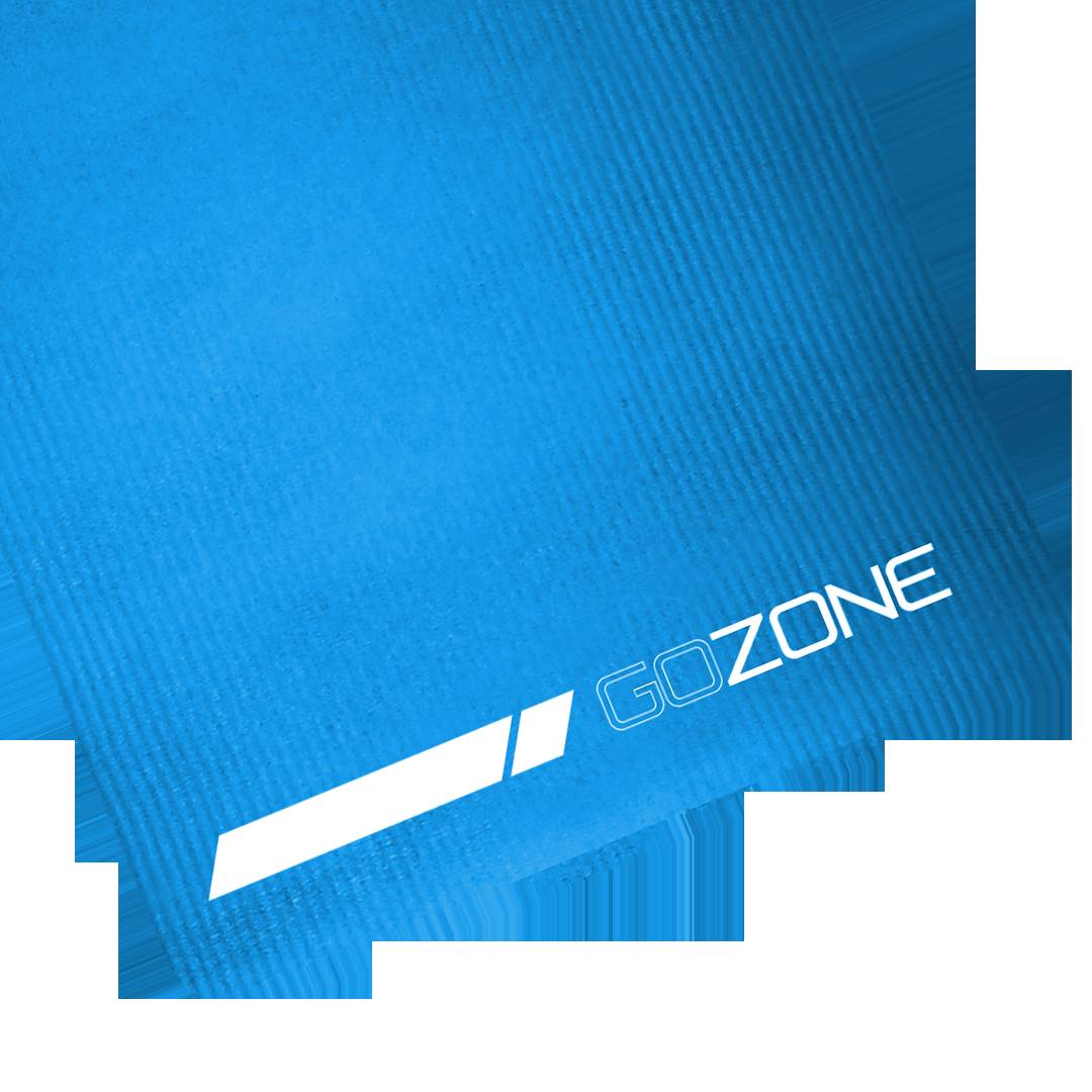 GoZone Fitness Mat with Carry Strap - Blue, Non-Slip Surface for Indoor/Outdoor Use
