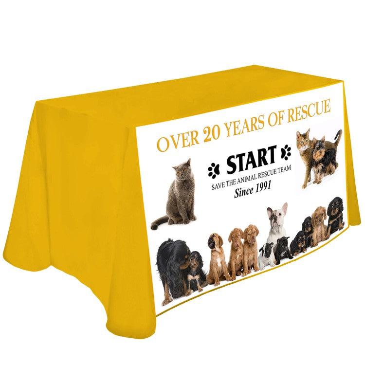 5 Custom Printed Table Throw - Front Panel Print