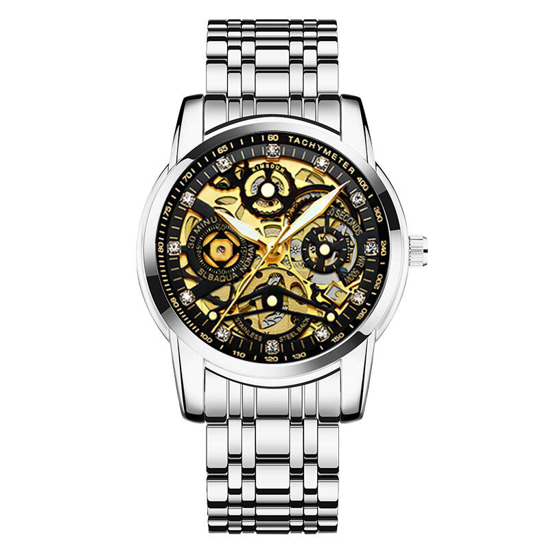 KIMSDUN NEW Fashion Trend Automatic Mechanical Watch for Men - Hollow Design, Sports, Waterproof (Model K-1975A)