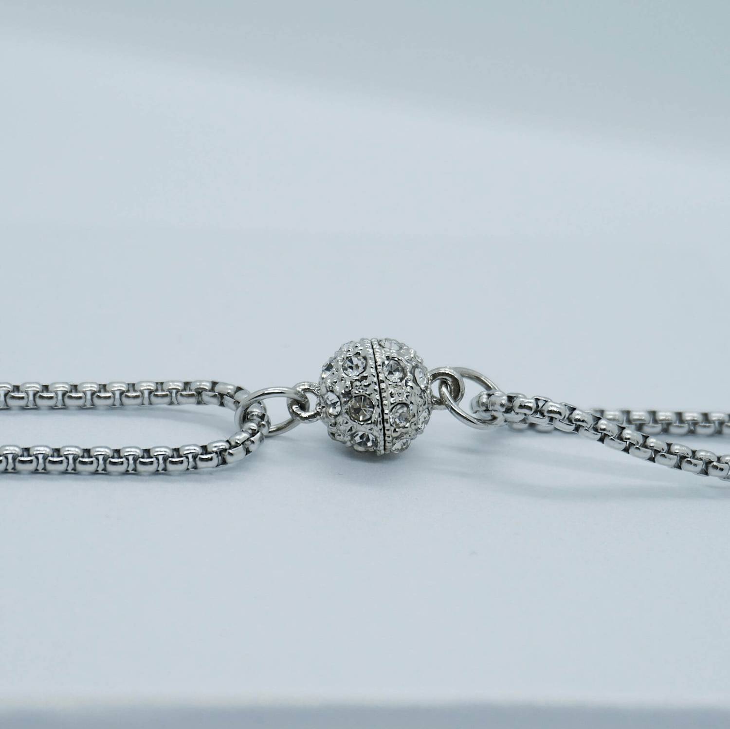 Love Link Necklace - 925 Sterling Silver with CZ