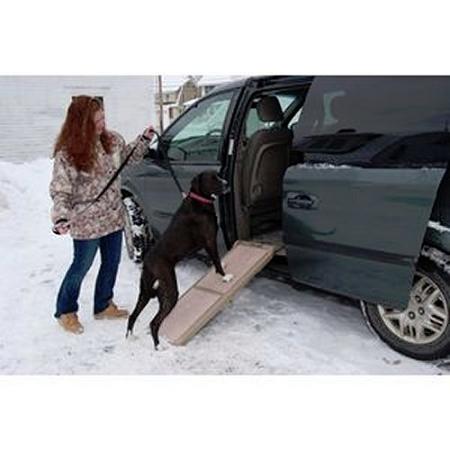 Portable Dog Ramp - Pet Gear Travel Lite Bi-Fold Ramp for Cats/Dogs