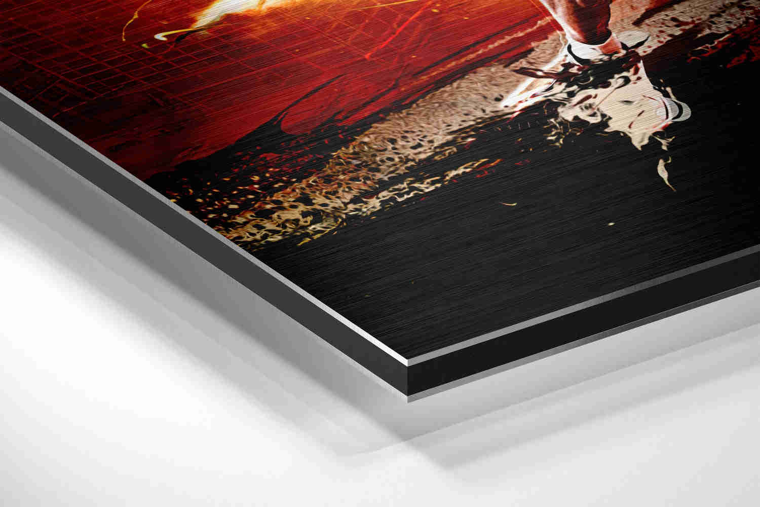 Jordan Brushed Aluminium Dibond Wall Art