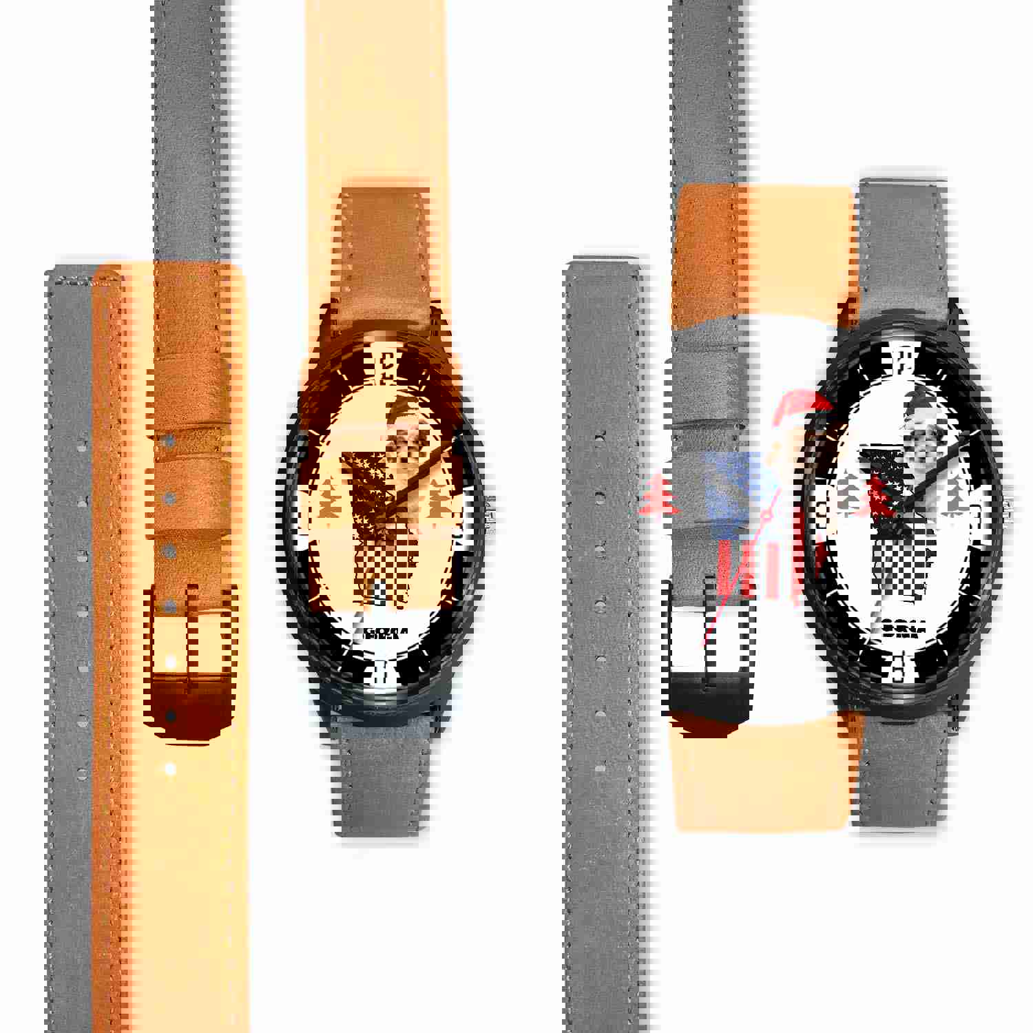 Shih Poo Dog Georgia Christmas Special Wrist Watch