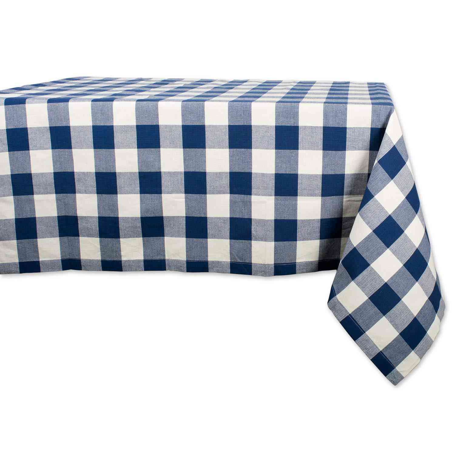 DII Cotton Buffalo Check Table Runner for Family Dinners, Gatherings, and Everyday Use (14x72, Orange & Black)