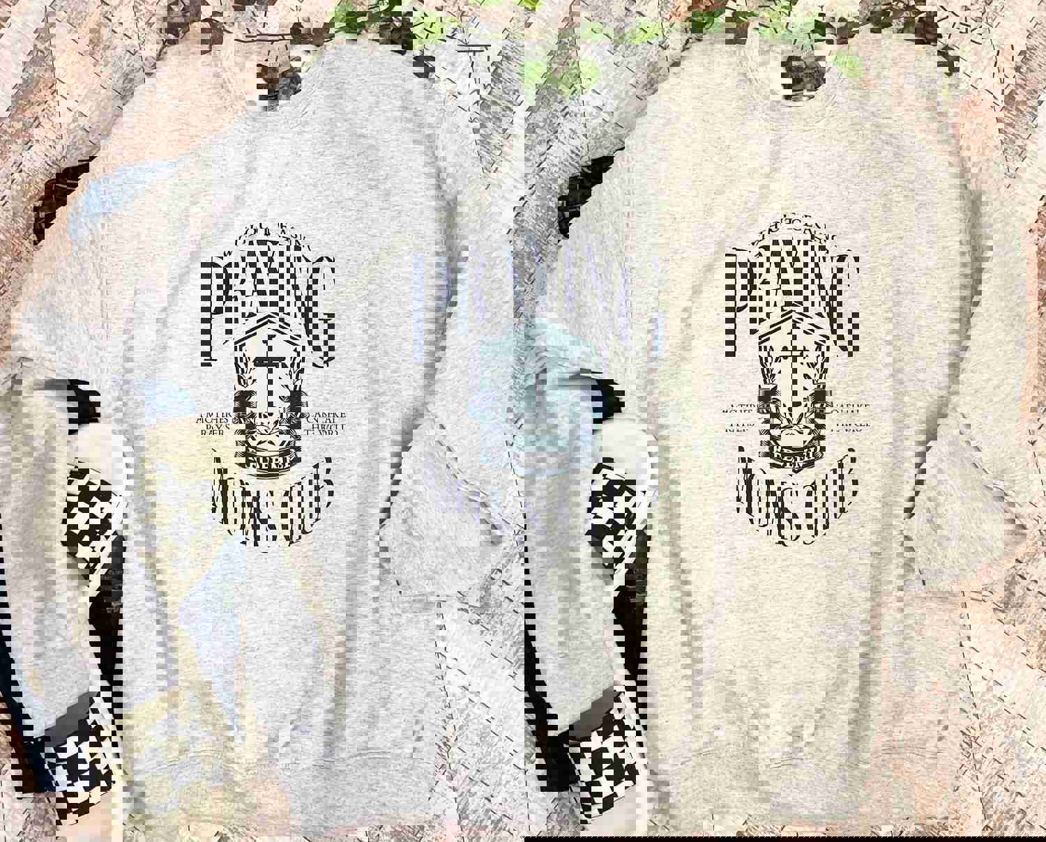 Praying Moms Club Christian Mom Shirts - Faith-Based Apparel for Women
