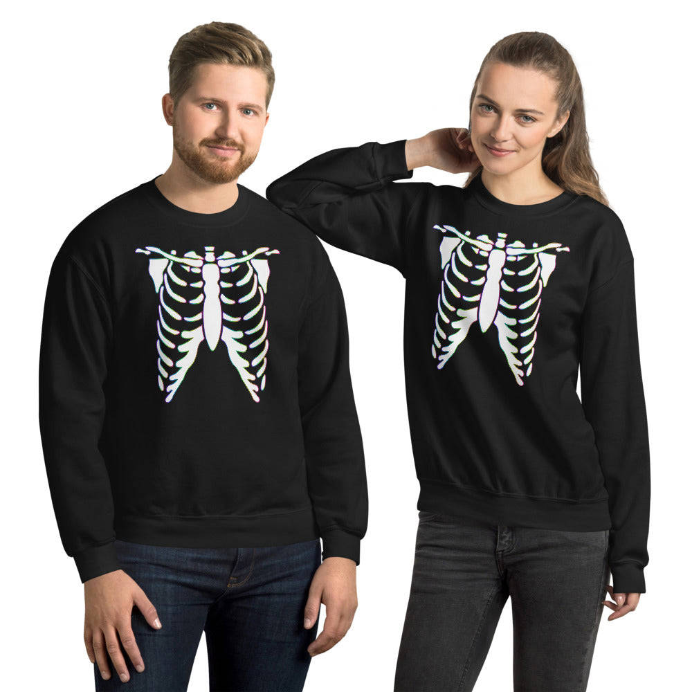 Rainbow Skeleton Unisex Sweatshirt - Warm & Stylish