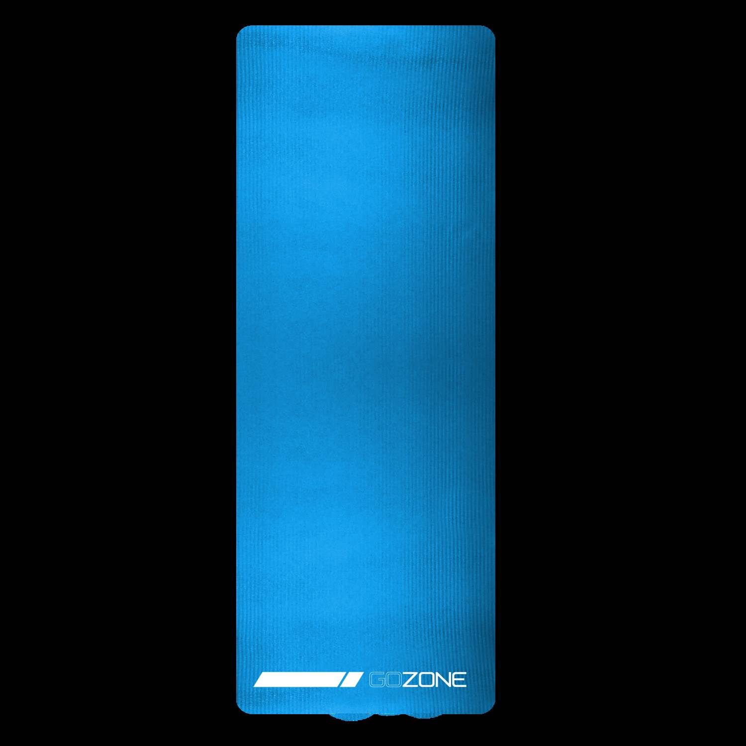 GoZone Fitness Mat with Carry Strap - Blue, Non-Slip Surface for Indoor/Outdoor Use