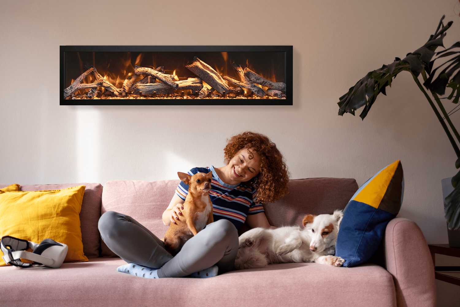 Remii 45 Deep Indoor or Outdoor Built-In Only Smart Electric Fireplace