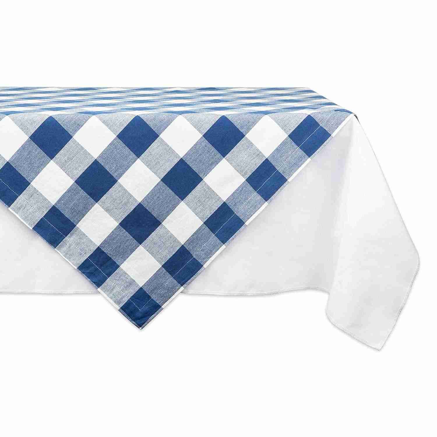 DII Cotton Buffalo Check Table Runner for Family Dinners, Gatherings, and Everyday Use (14x72, Orange & Black)