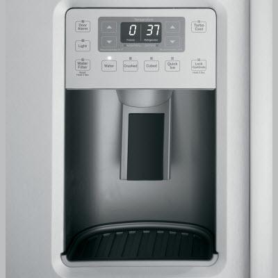 GE Profile 36-inch, 28.4 cu. ft. Side-by-Side Refrigerator with Ice and Water PSS28KSHSS