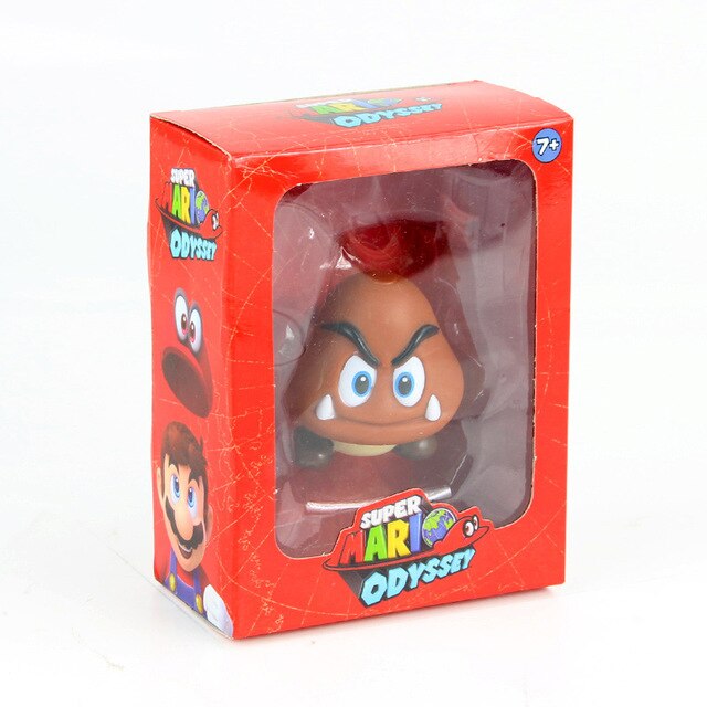 Super Mario Bros Goomba PVC Figure Collectible Model Toy - Lovely Mushroom Doll Gift for Kids