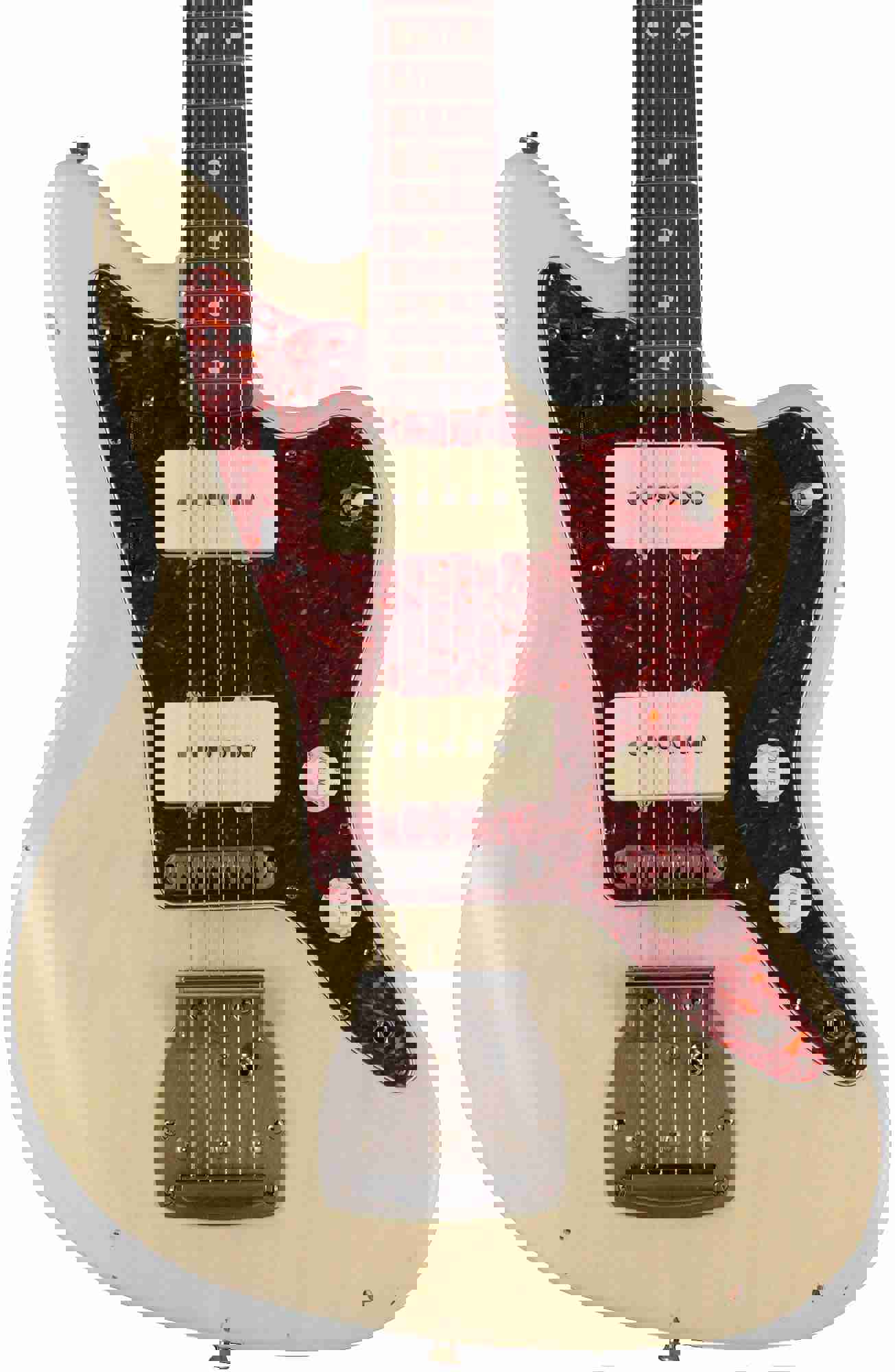 Nash JM-63 Jazzmaster Guitar in Mary Kaye White with Light Aging