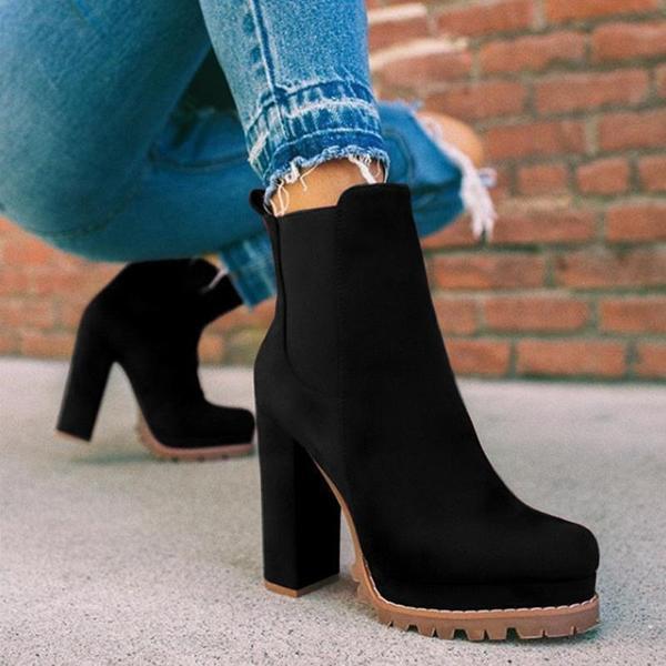 Corashoes Fall Winter High Heel Comfy Boots