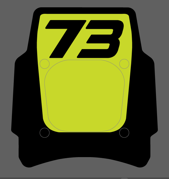 Front Headlight Plate Replica Decal for Super73 Rx / Adventure Series