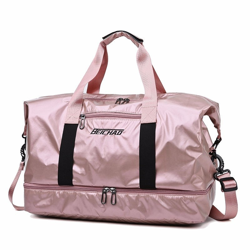 Lkblock Large Capacity Travel Duffle Bag for Women and Men - Fashionable & Multifunctional